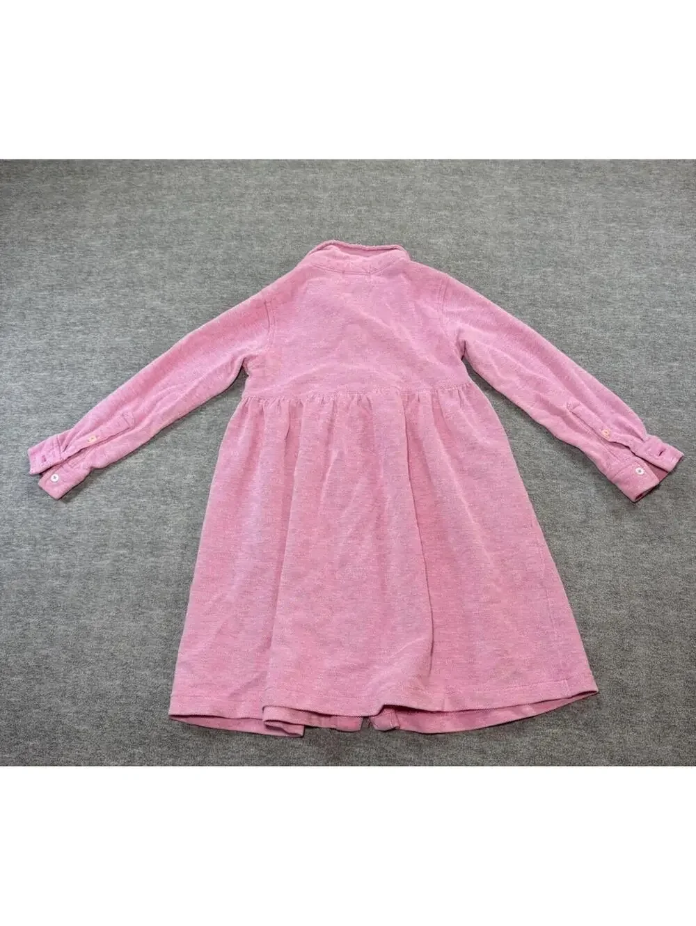 Ralph Lauren Toddler Girls Knit Dress-Pink/Long sleeve/4T/Preppy/Button Down